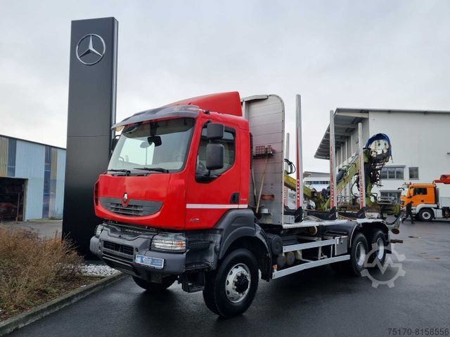 Лесовоз RENAULT Kerax 460.35 DXI 6x6 Loglift 96 S blatt/blatt