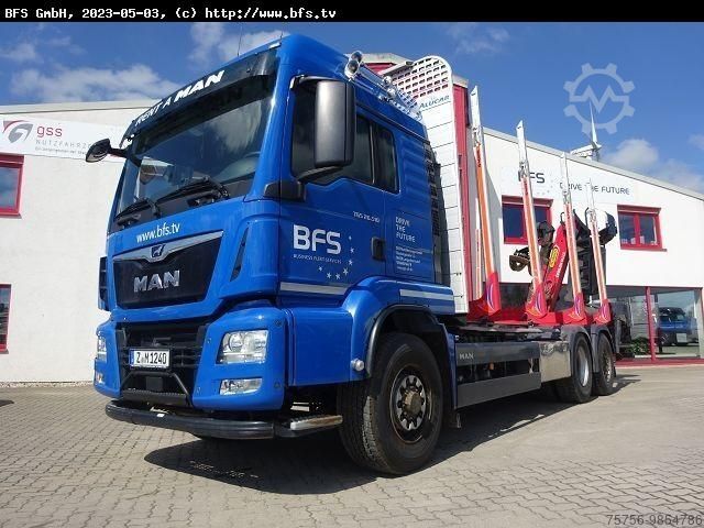 Лесовоз MAN TGS 26.510 6x4 H-4BL NEU ZF Getriebe + NEU Kuppl