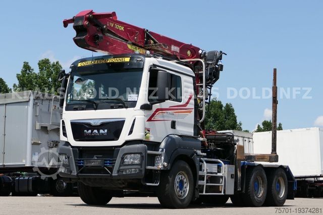 Лесовоз MAN TGS 33.500 Holztransport Kran Bj 2020 Retarder