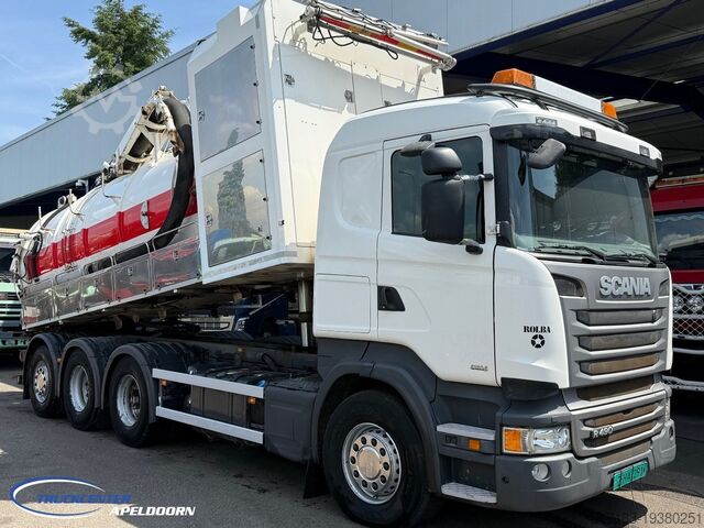 Ассенизаторская машина Scania R490 Euro 6, Rolba Inox / Edelstahl, 8x4