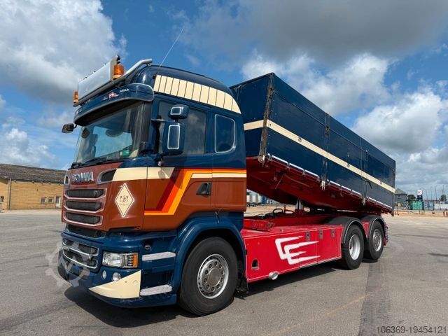 Трехсторонний самосвал SCANIA R520 6x2 Highline Getreidekipper Euro 6