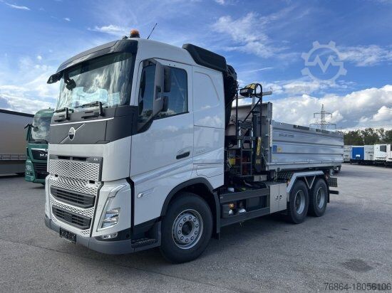 Трехсторонний самосвал VOLVO FH 500 3-SEITEN MEILLER KIPPER MIT PALFINGER PK22002EH, RETARDER,