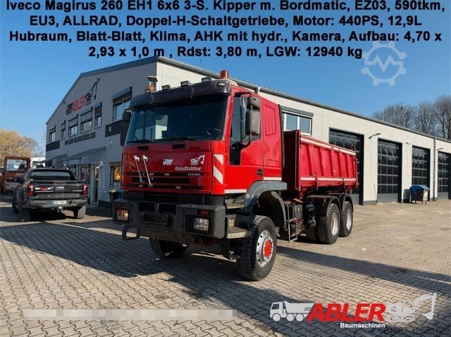 Трехсторонний самосвал IVECO 260 EH1 6x6 Kipper Bordmatic ALLRAD AHK KLIMA