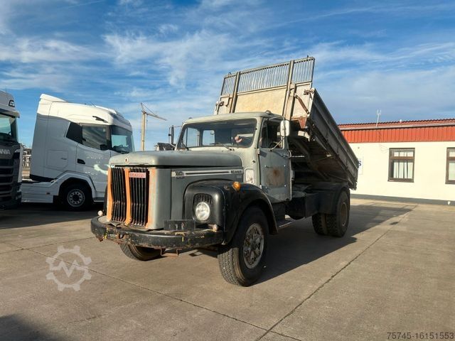 Трехсторонний самосвал SCANIA 110 SUPER * TURBO * DEISEITENKIPPER * KIPPER