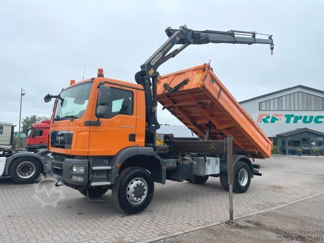 Трехсторонний самосвал MAN TGM 18.340/Allrad/3-Seitenkipper/Kran 14002/Funk