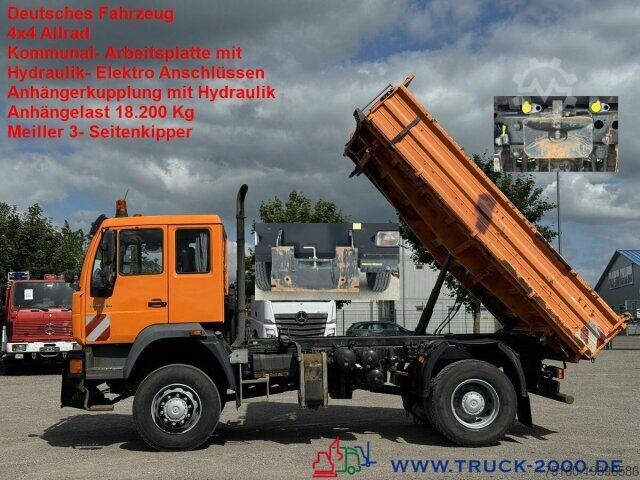 Трехсторонний самосвал MAN LE 18.280 4x4 Winterdienst- Kommunalplatte + AHK