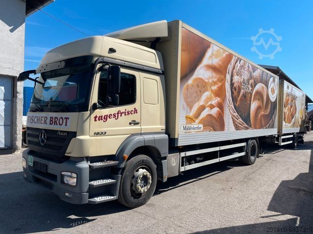 Фургон (грузовой автомобиль) MERCEDES-BENZ Axor 1833 4x2 Koffer mit Anhänger Bj 2010