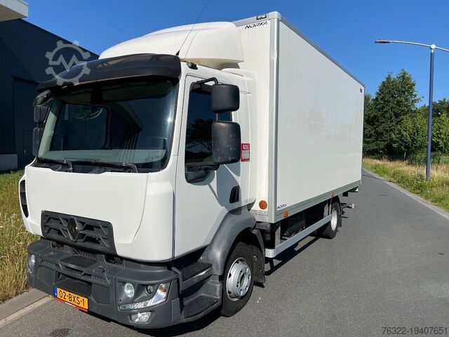 Чемодан Renault D 12.240 4X2 E6 / GESLOTEN LAADBAK + LAADKLEP /...