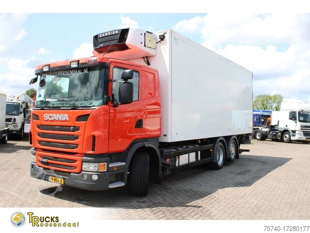 Рефрижераторная/морозильная транспортировка Scania G 440 + 6x2 + carrier + euro 5 + lift
