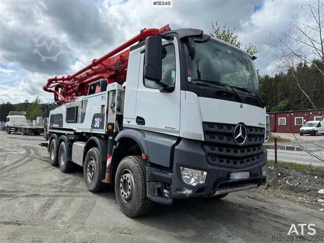 Блендер Mercedes-Benz Arocs 8x4 Pump truck w/ 38 meter pump. WATCH VIDEO