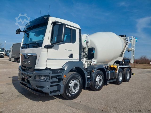 Автобетоносмеситель MAN TGS 32.440 8x4 BB CH Stetter 9 m³ AUF LAGER