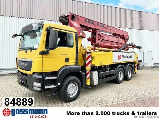 Автобетононасос MAN TGS 33.440 6X4 BB, Betonpumpe CIFA K31L XZ, 31m