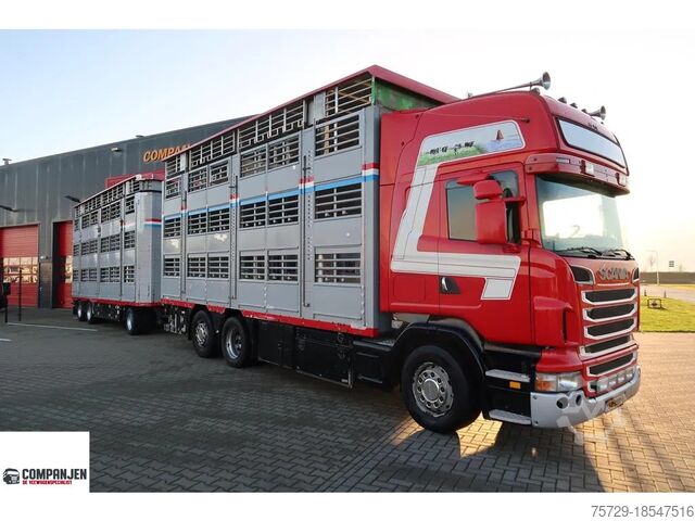 Перевозка крупного рогатого скота Scania R500 V8 Topline - R500 - 2006 - Pezzaioli Combi...