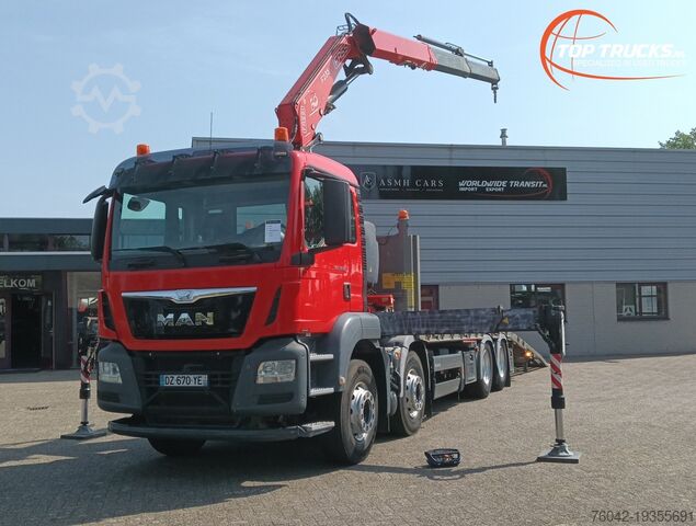 Транспортировщик автомобилей MAN TGS 35.360 8x2 - Fassi 23TM Kraan, Machine tran...