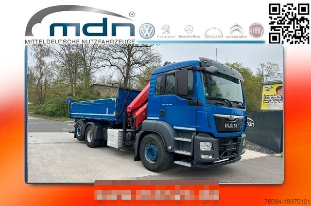 Кран-манипулятор на шасси грузовика MAN TGS 26.460 6x2 Pritsche KRAN Greifer lift/lenk