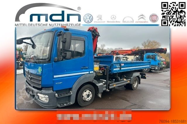 Кран-манипулятор на шасси грузовика MERCEDES-BENZ Atego 1021/ 821 4x2 Kipper KRAN Greifer AHK