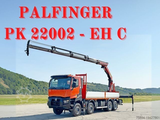 Кран-манипулятор на шасси грузовика RENAULT K 430 * PK 22002 - EH C+ FUNK * 8x4