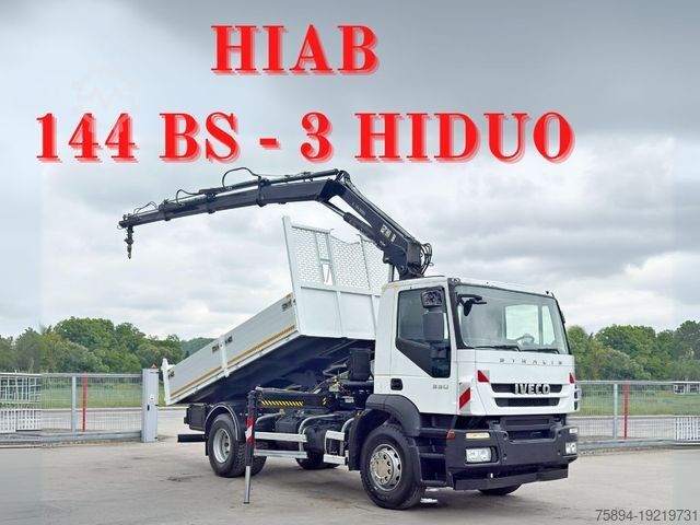 Кран-манипулятор на шасси грузовика IVECO STRALIS 330 *HIAB 144 BS-3 HIDUO* TOPZUSTAND