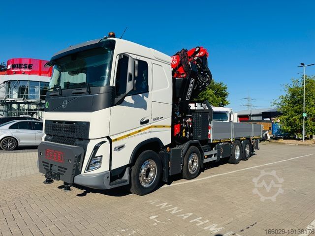Кран-манипулятор на шасси грузовика VOLVO FH 500 8x2 mit F710RA.2.27 L426 und V20 Winde