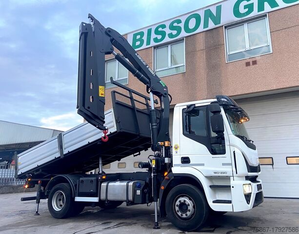 самосвал Iveco EUROCARGO 160E28 - NUOVA Gru e Cassone