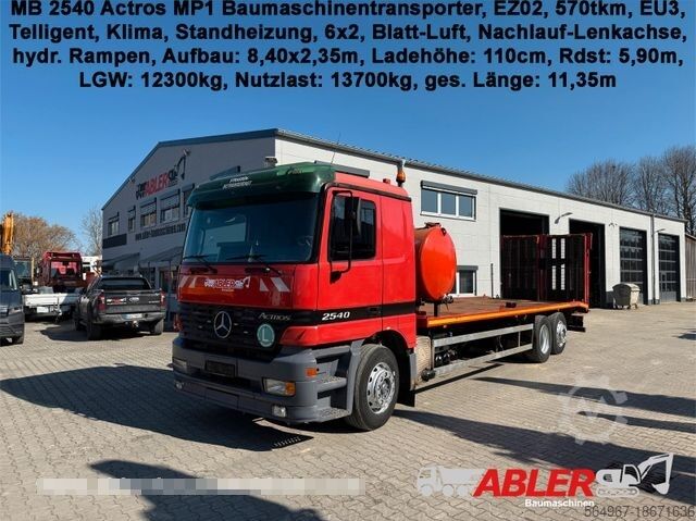 Эвакуатор MERCEDES-BENZ 2540 Actros Baumaschinetransporter hydr. Rampe