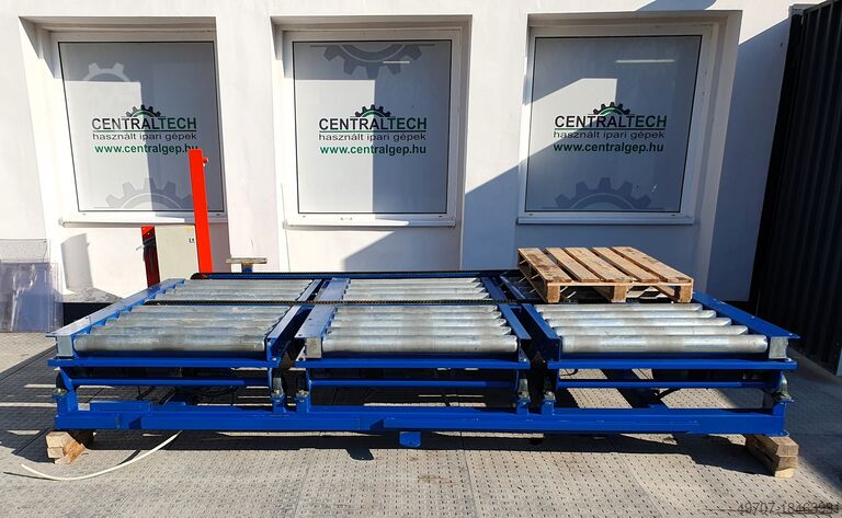 роликовый конвейер для транспортировки поддонов большой грузоподъемности  