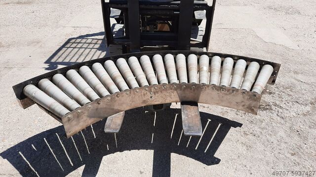 Роликовый кривой конвейер 90° с редуктором TMG kurve Rollenbahn 400 mm /90°