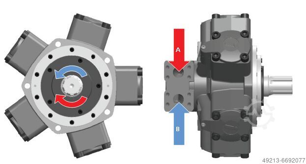 Радиально-поршневой двигатель Calzoni  SPERRY VICKERS MR 1800  N5