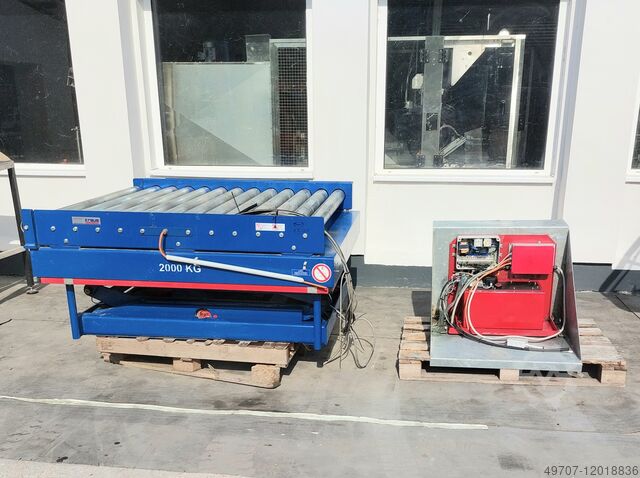 Ножничный подъемный стол с роликовым конвейером Kraus H20-23  2000kg 1600x1400 mm