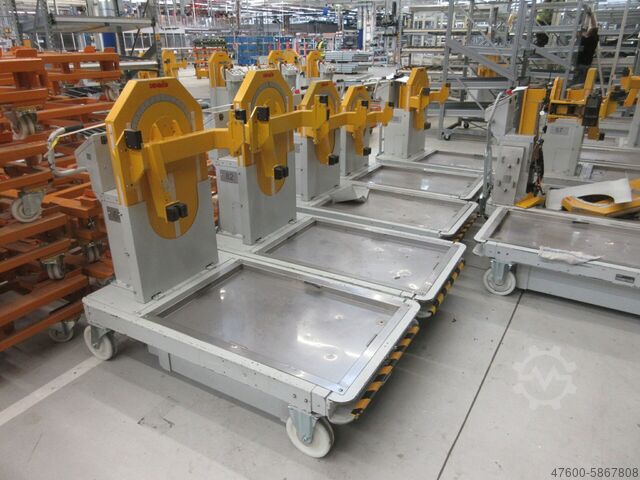 Тележка для сборки двигателя SCHMID Handwagen / Servo Kondensator SPS el. Höhenverstell und Drehbar