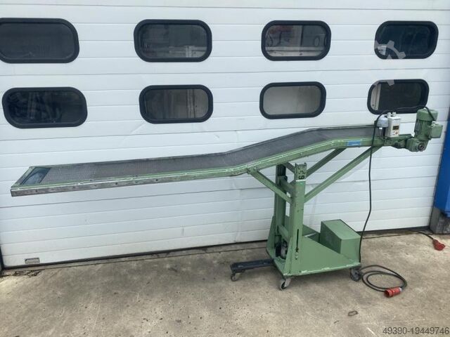 Транспортер Z-образный, ленточный транспортер с металлической цепью, металлический ленточный транспо GÖSSLING 3100 x 400