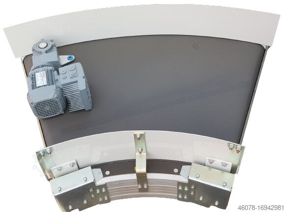 Кривой ленточный конвейер левыйКривой ленточный конвейер Transnorm Transnorm 45°-950-800-IR900