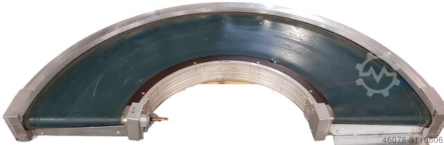 Ленточный криволинейный конвейер Конвейерная лента левая Transnorm Transnorm GKF 180°-750-550 IR1000