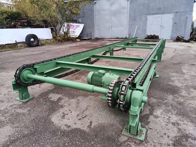 Log infeed / stock chain conveyor Sweden 