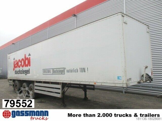 Фургон-полуприцеп Koegel SF 24 Kofferauflieger, gelenkte Achse, Rolltor, 77