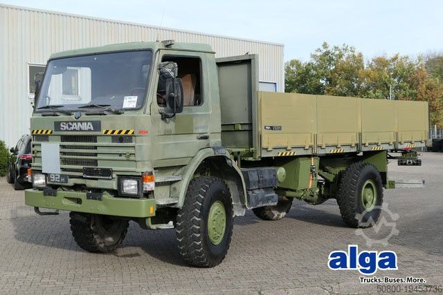 Бортовой грузовик SCANIA P92HK 4x4, Allrad, Einzelbereifung, Klima, 40tkm