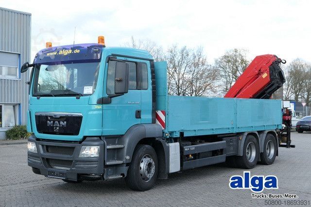 Бортовой грузовик MAN 26.400 TGS BL, Kran HMF 4220 K4, Funk, Container