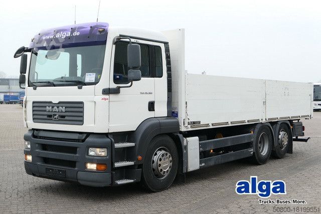 Бортовой грузовик MAN 26.360 TGA LL 6x2, Vollluft, Klima, 3. Sitz, AHK