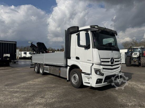 Бортовой грузовик MERCEDES-BENZ ACTROS 2653, RETARDER, PRITSCHE, HIAB HIPRO 232 ES5