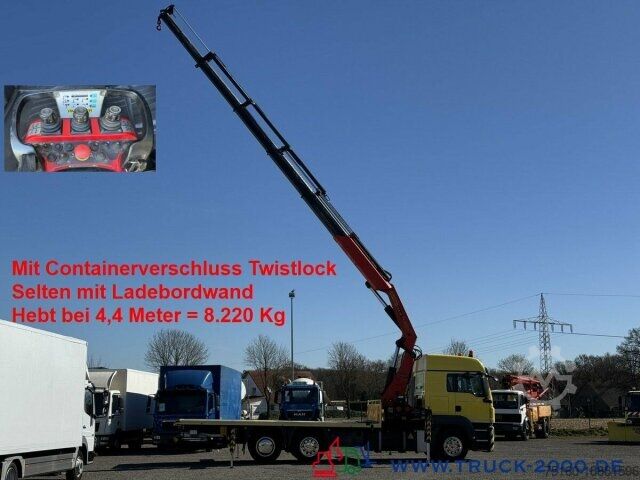 Бортовой грузовик MAN TGS 26.400 Kran PK42502D * Container * LBW *