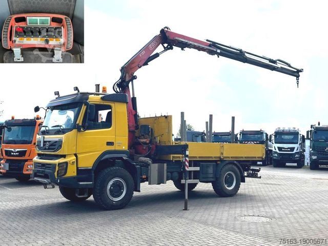 Бортовой грузовик VOLVO FM 330 4x4 Pritsche Kran Singelreifen Funkfernbe