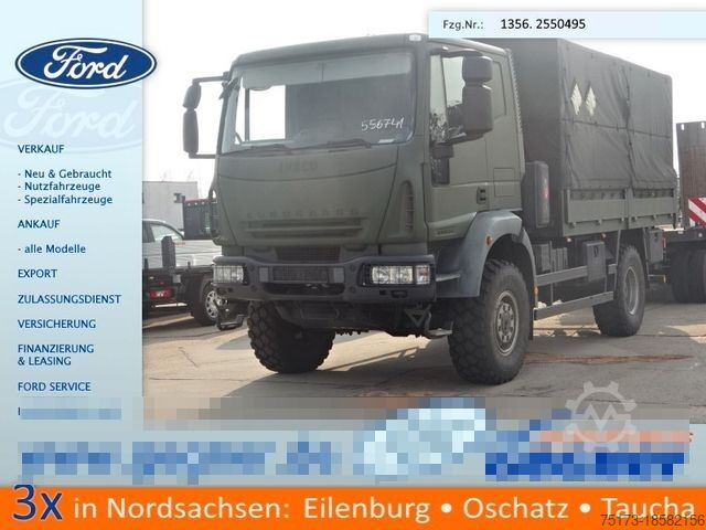 Бортовой грузовик IVECO EuroCargo 100E 22WS 2t HümS  4x4 Single Berreif