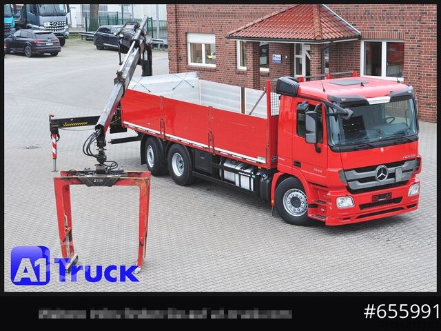 Бортовой грузовик MERCEDES-BENZ Actros 2546 MP 3, HIAB Kran, Lift-Lenkachse,