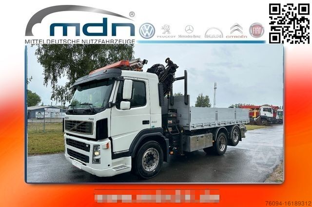 Бортовой грузовик VOLVO FM 6x2 Pritsche KRAN 21m WINDE FUNK lift/lenk