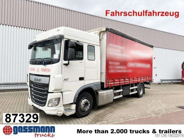 Бортовой грузовик DAF XF 410 FA 4x2, Fahrschule, 2x AHK, 6 Sitze