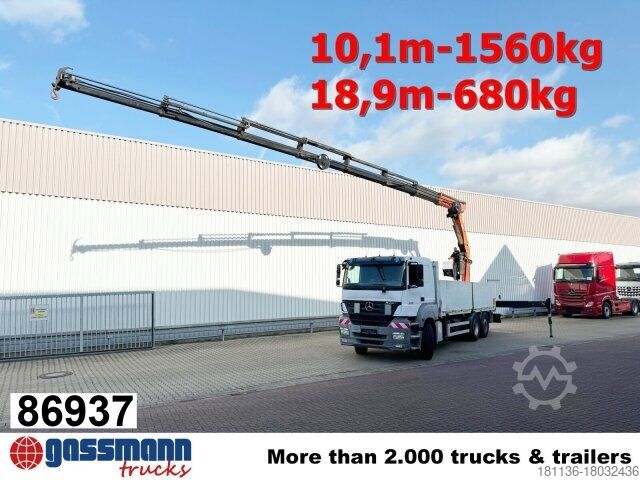 Бортовой грузовик Mercedes-Benz Axor 2536/43 L 6x2 mit Heckkran Palfinger PK 24502