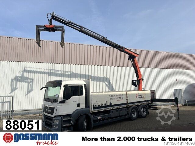 Бортовой грузовик MAN TGS 26.400 6x2-4 LL, Navi, Lenk-/Liftachse,