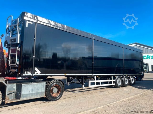 Полуприцеп с шагающим полом STAS 91m² Schubboden/Aluchassis/10mm Boden/Auch Miete
