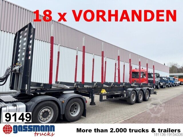 Лесовозный полуприцеп Schwarzmüller 3-Achs Holzauflieger, Liftachse, MEHRFACH