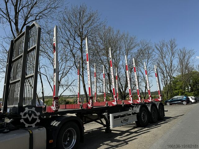 Полуприцепы для перевозки лесоматериалов FLIEGL SDS 380 mit Holzrungenaufbau